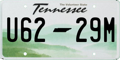 TN license plate U6229M