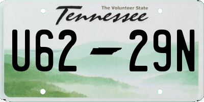 TN license plate U6229N