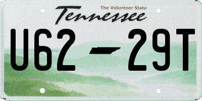 TN license plate U6229T