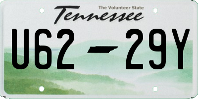 TN license plate U6229Y