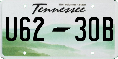 TN license plate U6230B