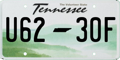 TN license plate U6230F