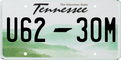 TN license plate U6230M