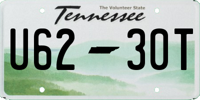 TN license plate U6230T