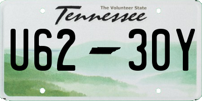 TN license plate U6230Y