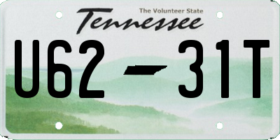 TN license plate U6231T