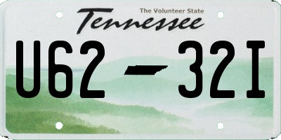 TN license plate U6232I