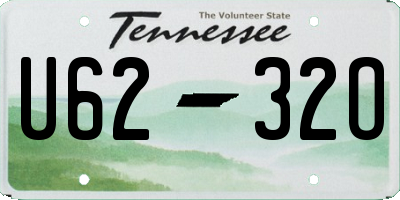 TN license plate U6232O