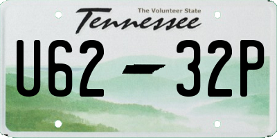 TN license plate U6232P
