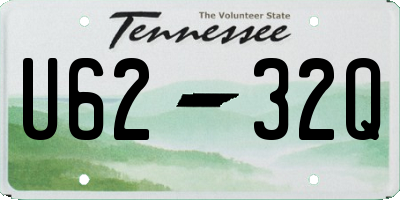 TN license plate U6232Q
