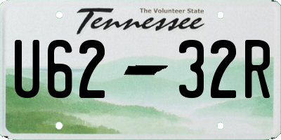 TN license plate U6232R