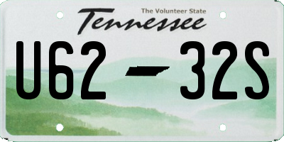 TN license plate U6232S