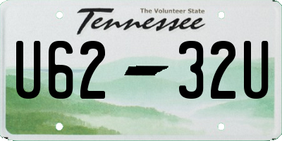 TN license plate U6232U