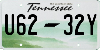 TN license plate U6232Y