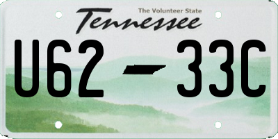 TN license plate U6233C