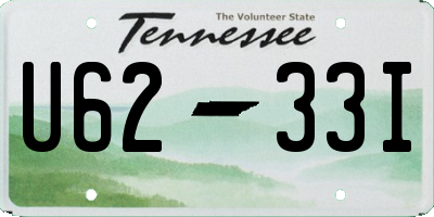 TN license plate U6233I