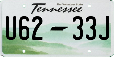 TN license plate U6233J