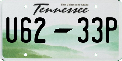 TN license plate U6233P