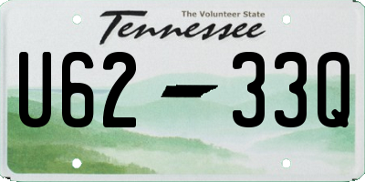 TN license plate U6233Q
