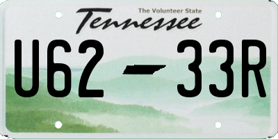 TN license plate U6233R