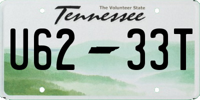 TN license plate U6233T