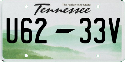 TN license plate U6233V