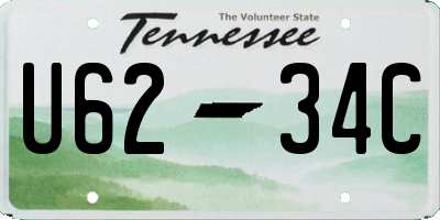 TN license plate U6234C