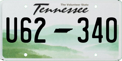 TN license plate U6234O