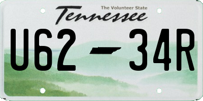 TN license plate U6234R
