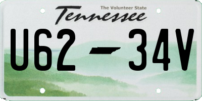 TN license plate U6234V
