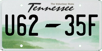 TN license plate U6235F