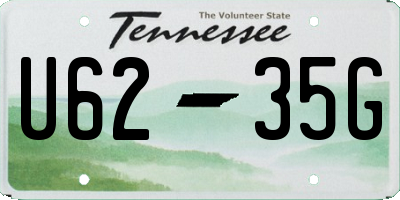 TN license plate U6235G