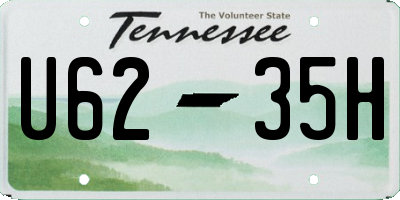 TN license plate U6235H