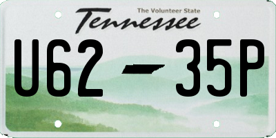 TN license plate U6235P