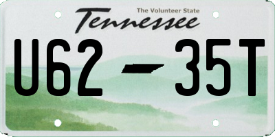 TN license plate U6235T
