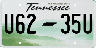 TN license plate U6235U