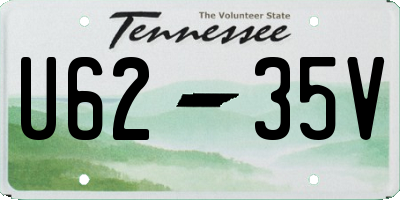 TN license plate U6235V