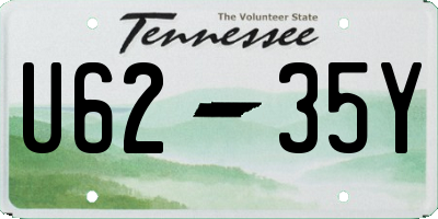 TN license plate U6235Y