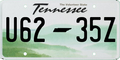 TN license plate U6235Z