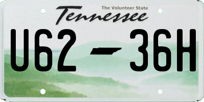TN license plate U6236H
