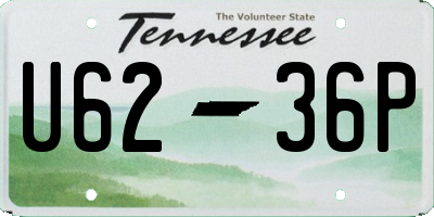 TN license plate U6236P