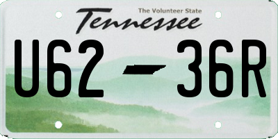 TN license plate U6236R
