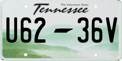 TN license plate U6236V