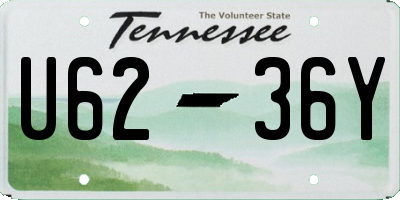 TN license plate U6236Y