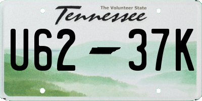 TN license plate U6237K