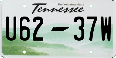 TN license plate U6237W