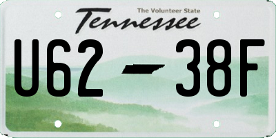 TN license plate U6238F