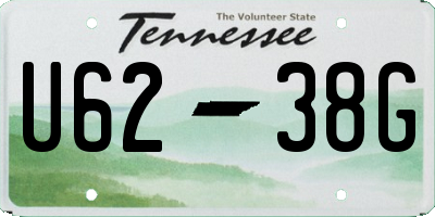 TN license plate U6238G