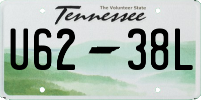 TN license plate U6238L