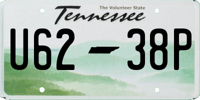 TN license plate U6238P